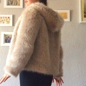 H&M Divided faux fur coat NEW